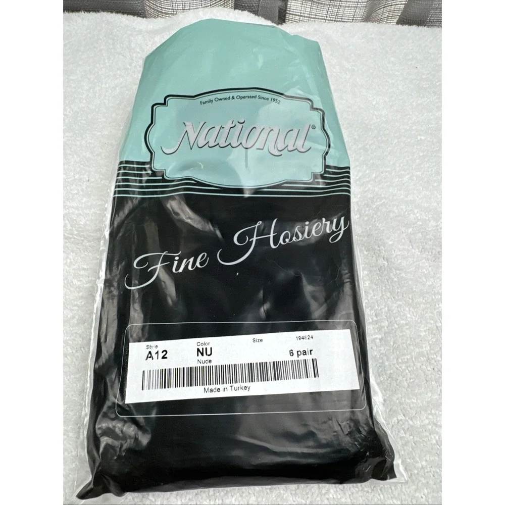 Vintage National Fine Hosiery Knee Highs 6 Pairs NB (Neutral Beige)A12‎ NEW